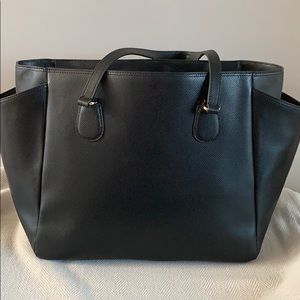 Black Leather COACH TOTE
